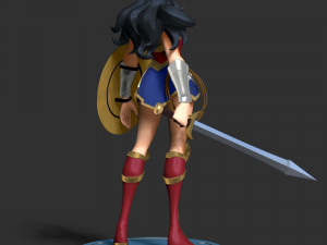 Wonder Woman - DC World Collide 3D Druckmodell