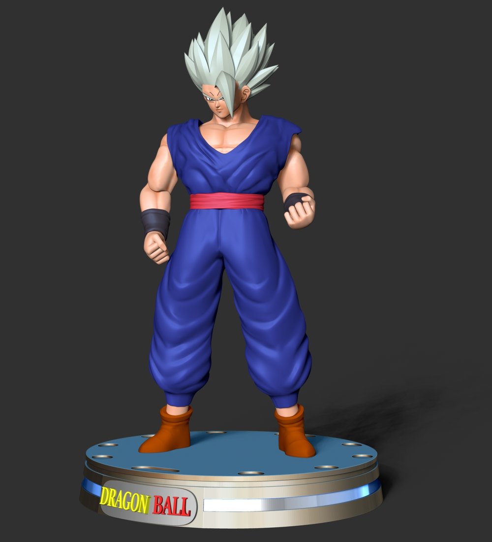 STL file GOHAN BEAST DRAGON BALL SUPER HERO 🐉・3D printable design to  download・Cults