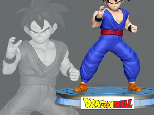 Teen Son Gohan - Dragon Ball Modèles 3D en vedette