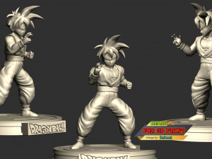 Teen Son Gohan - Dragon Ball Modèles 3D en vedette