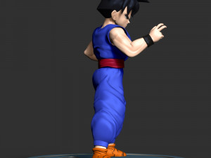 Teen Son Gohan - Dragon Ball Modèles 3D en vedette