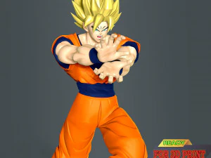 손오공 - 드래곤볼 3D 프린트 모델