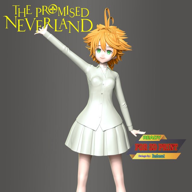 Emma - The Promised Neverland Modelo de Impressão 3D .c4d .max .obj .3ds .fbx .stl .blend 