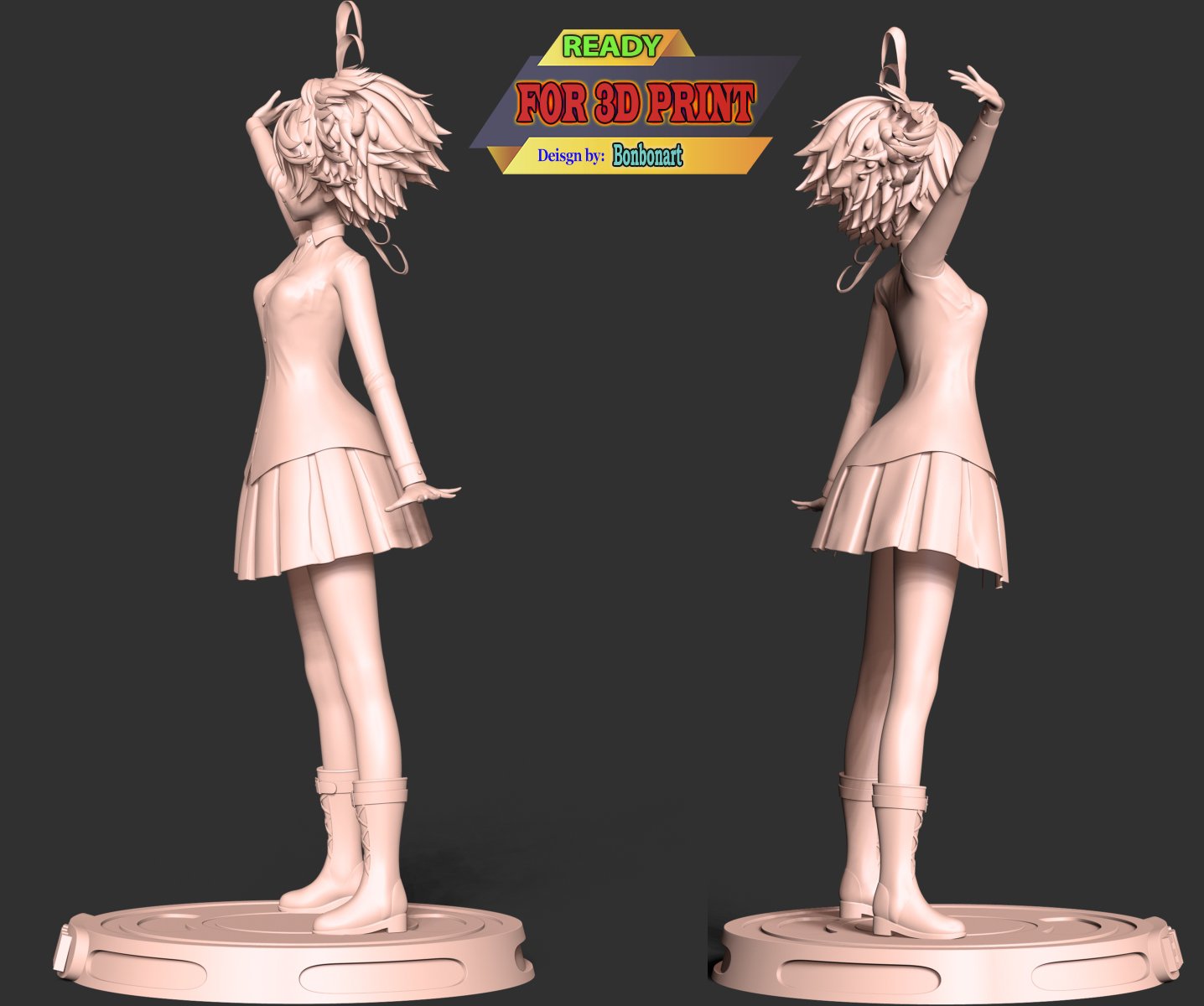 OBJ file Norman Chibi - Promised Neverland 👾・3D printing model to  download・Cults
