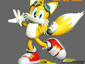 Miles Tails Prower Binicileri 3D Baskı Modeli