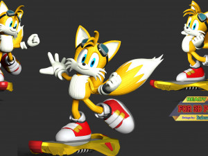 Miles Tails Prower Riders 3D 打印模型