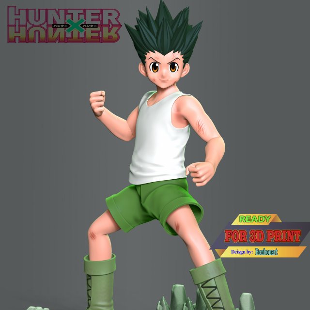 Gon Freecss - Jump Force Modèles 3D en vedette .c4d .max .obj .3ds .fbx .stl .blend 