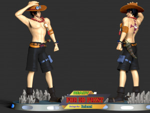 Ace - One Piece 3D Принт Модель