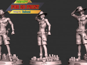Ace - One Piece 3D Принт Модель