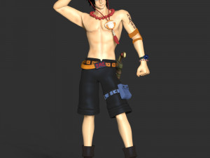 Ace - One Piece 3D Принт Модель