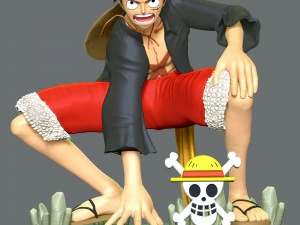 One Piece - Monkey D Luffy 3D Print Model