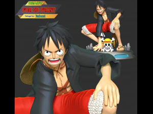 One Piece - Monkey D Luffy 3D Print Model