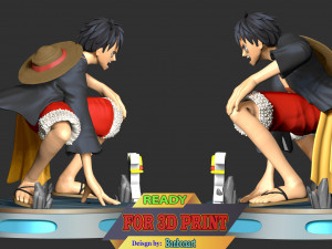 One Piece - Monkey D Luffy 3Dプリントモデル