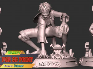 One Piece - Monkey D Luffy 3D Print Model