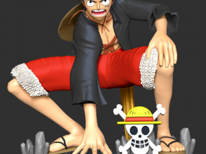 One Piece - Monkey D Luffy 3Dプリントモデル