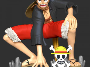 One Piece - Monkey D Luffy 3D Print Model