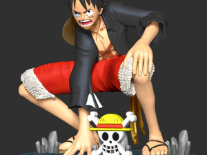One Piece - Monkey D Luffy 3D Print Model