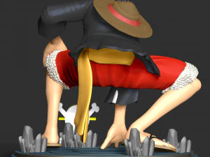 One Piece - Monkey D Luffy 3D Print Model