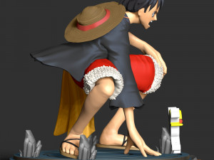 One Piece - Monkey D Luffy 3Dプリントモデル