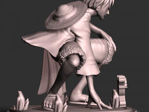 One Piece - Monkey D Luffy 3D Print Model