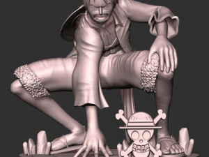 One Piece - Monkey D Luffy 3D Print Model
