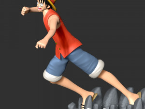 One Piece - Luffy 3Dプリントモデル