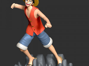One Piece - Luffy 3Dプリントモデル