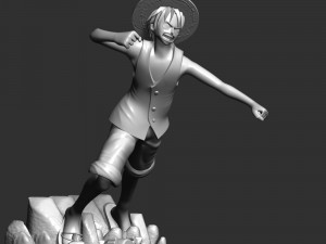 One Piece - Luffy 3Dプリントモデル