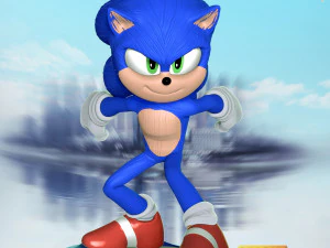 Sonic the Hedgehog 2 3D Print Model