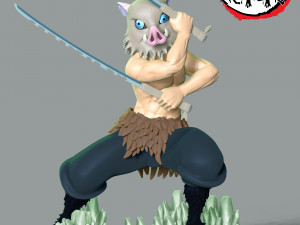 Inosuke Hashibira - Demon Slayer 3D-Druckmodell