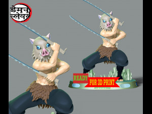 Inosuke Hashibira - Demon Slayer 3D-Druckmodell