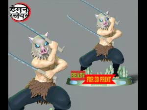 Inosuke Hashibira - Demon Slayer 3D Print Model