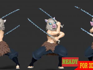 Inosuke Hashibira - Demon Slayer 3D Print Model