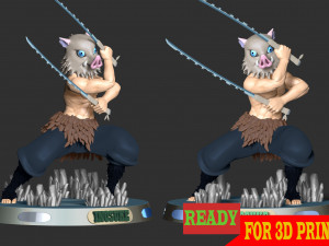 Inosuke Hashibira - Demon Slayer 3D-Druckmodell