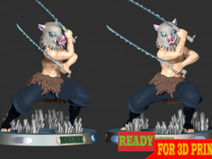 Inosuke Hashibira - Demon Slayer 3D Print Model