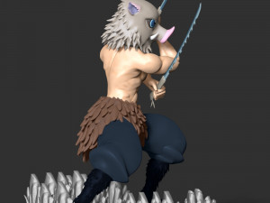 Inosuke Hashibira - Demon Slayer 3D-Druckmodell