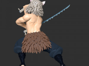 Inosuke Hashibira - Demon Slayer 3D-Druckmodell