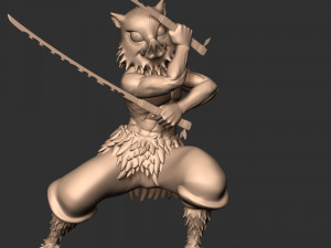 Inosuke Hashibira - Demon Slayer 3D-Druckmodell