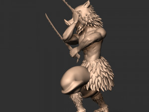 Inosuke Hashibira - Demon Slayer 3D-Druckmodell