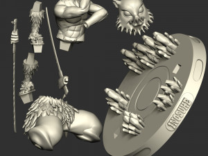 Inosuke Hashibira - Demon Slayer 3D-Druckmodell