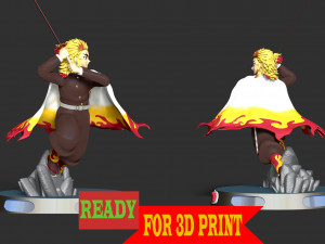 Kyojuro Rengoku - Demon Slayer 3D Принт Модель