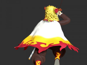 Kyojuro Rengoku - Demon Slayer 3D Принт Модель