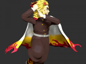 Kyojuro Rengoku - Demon Slayer 3D Принт Модель