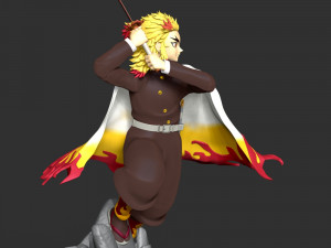 Kyojuro Rengoku - Demon Slayer 3D Принт Модель