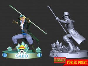 Sabo - One Piece 3D Baskı Modeli