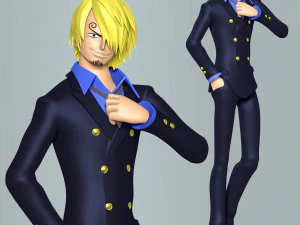 Sanji-One Piece Modello di stampa 3D