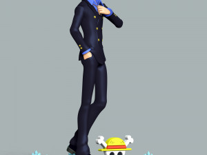 Sanji - One Piece Modelo de Impressão 3D
