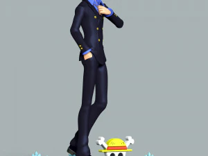 Sanji-One Piece Modello di stampa 3D