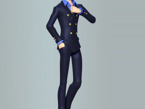 Sanji - One Piece Modelo de Impressão 3D