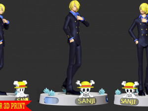 Sanji - One Piece Modelo de Impressão 3D